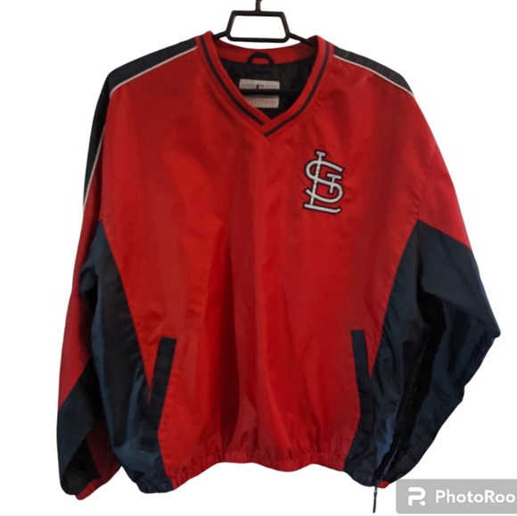 Genuine Merchandise Other - MLB St. Louis Cardinals Pullover Side Zip Windbreaker Men's XL EXCELLENT COND!!